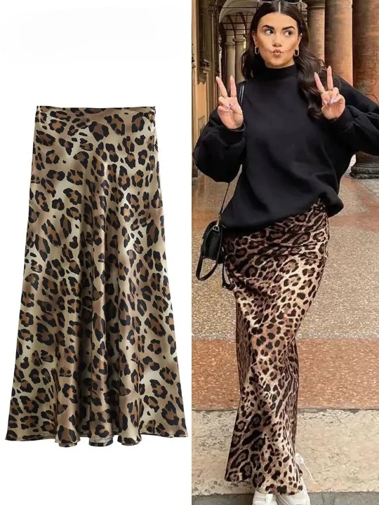 Zadie Cheetah Charm Midi Skirt - Image 11