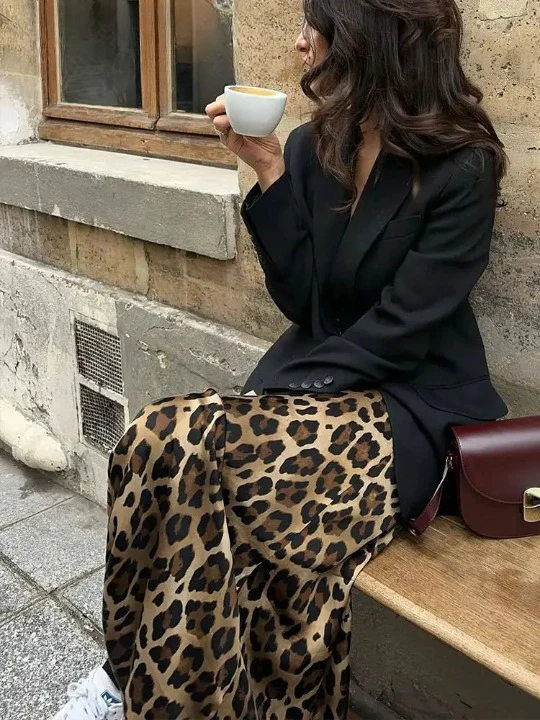 Zadie Cheetah Charm Midi Skirt - Image 3