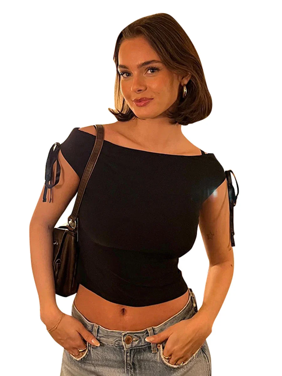 Zuri Off Shoulder Crop Top - Image 7